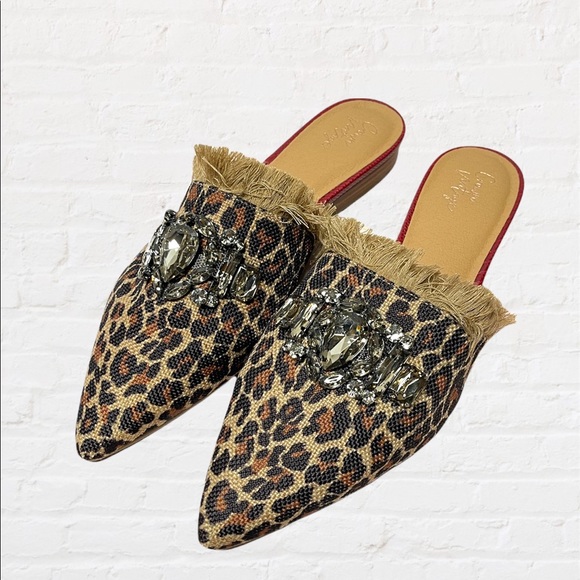 Crown vintage Emmereth Mule animal print 11M - Picture 2 of 7